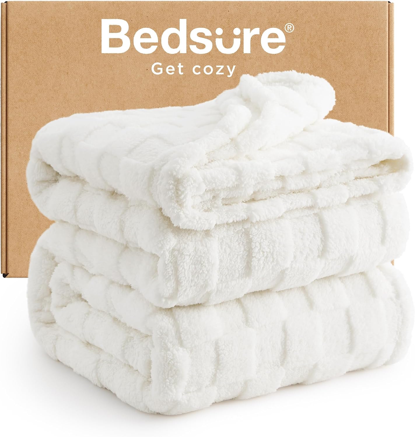 Bedsure GentleSoft Sage Green Throw Blanket for Couch - Checkered Cute Fleece Blankets, Soft Cozy Summer Throw for Bedroom Home Decor Gifts for Mom Girls, Green, 50x60 Inches