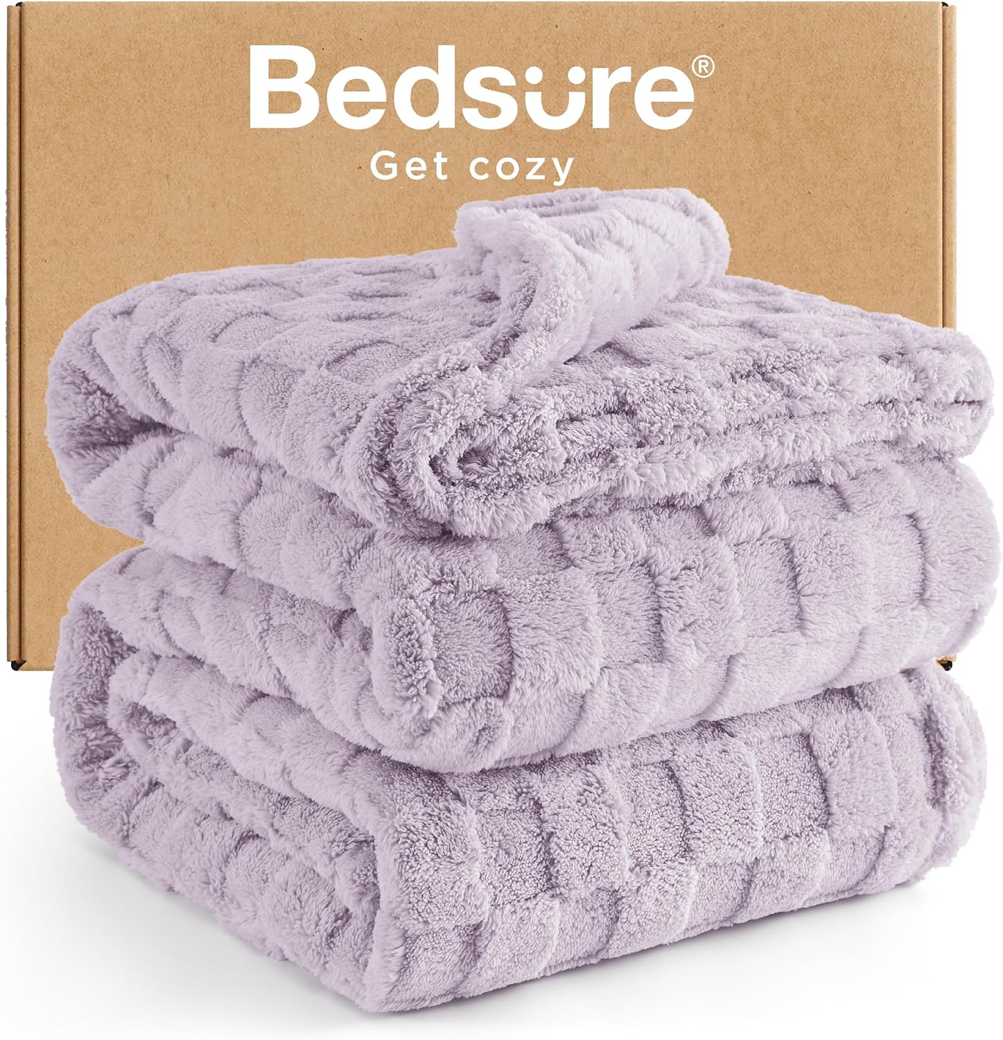 Bedsure GentleSoft Sage Green Throw Blanket for Couch - Checkered Cute Fleece Blankets, Soft Cozy Summer Throw for Bedroom Home Decor Gifts for Mom Girls, Green, 50x60 Inches
