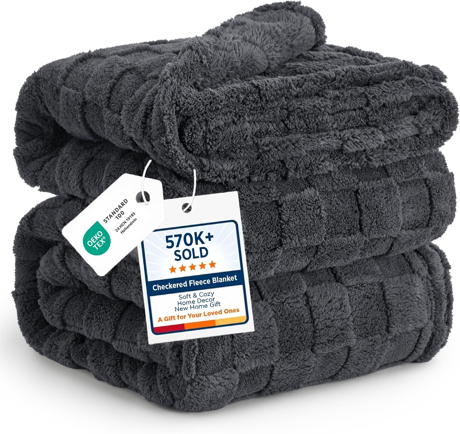 Bedsure GentleSoft Sage Green Throw Blanket for Couch - Checkered Cute Fleece Blankets, Soft Cozy Summer Throw for Bedroom Home Decor Gifts for Mom Girls, Green, 50x60 Inches