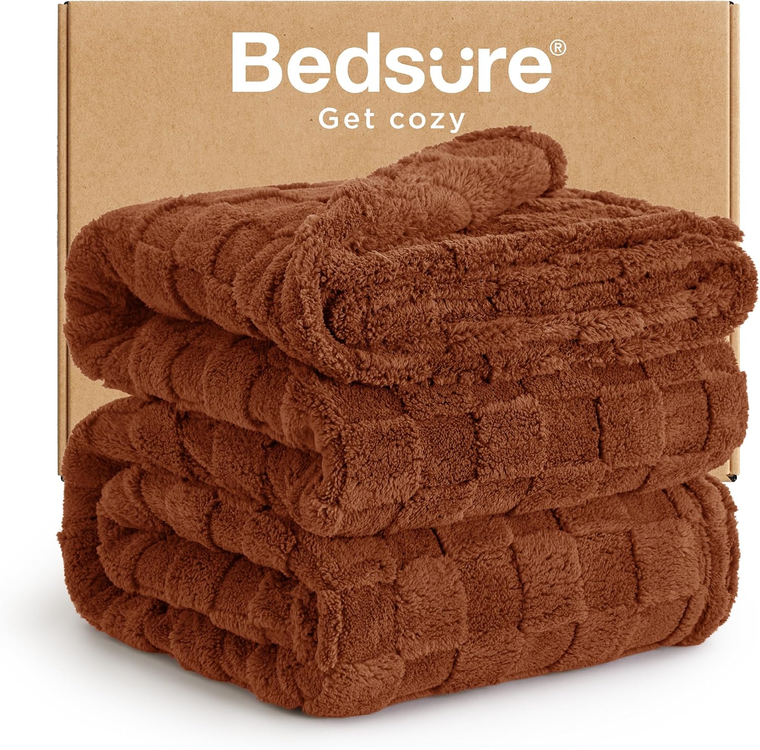 Bedsure GentleSoft Sage Green Throw Blanket for Couch - Checkered Cute Fleece Blankets, Soft Cozy Summer Throw for Bedroom Home Decor Gifts for Mom Girls, Green, 50x60 Inches
