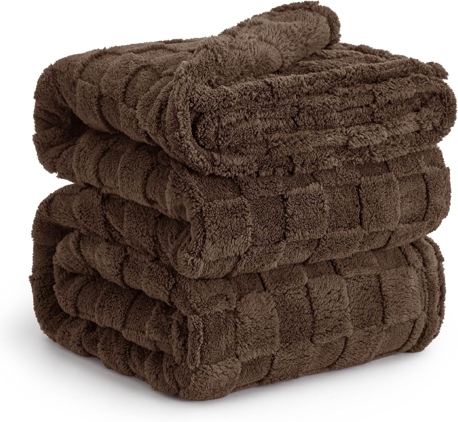 Bedsure GentleSoft Sage Green Throw Blanket for Couch - Checkered Cute Fleece Blankets, Soft Cozy Summer Throw for Bedroom Home Decor Gifts for Mom Girls, Green, 50x60 Inches